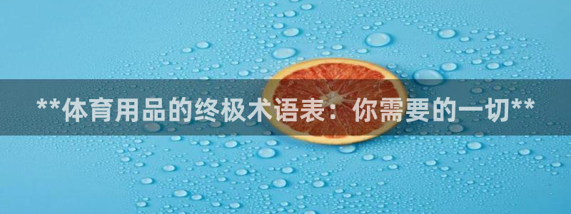 欧陆娱乐百科百度：**体育用品的终极术语表：你需要的