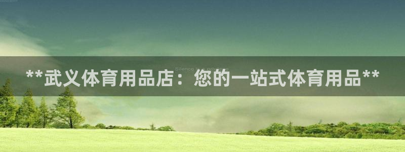欧陆娱乐官网网址：**武义体育用品店：您的一站式体育