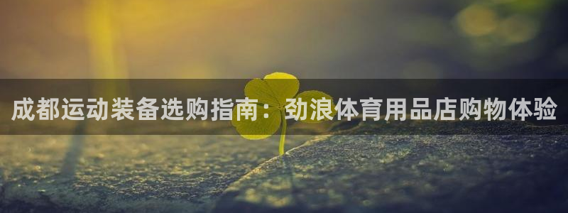 欧陆娱乐登录测速怎么关闭：成都运动装备选购指南：劲浪