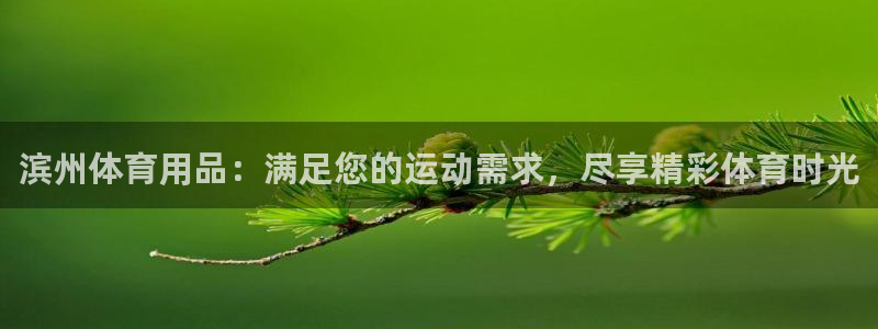 欧陆娱乐登录注册平台下载：滨州体育用品：满足您的运动