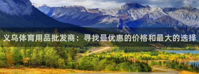 欧陆娱乐微信：义乌体育用品批发商：寻找最优惠的价格和