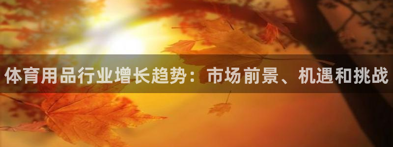 欧陆娱乐是那个旗下的品牌公司：体育用品行业增长趋势：市场前景